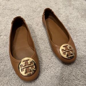 Tory Burch Reva Ballets Pecan Praline